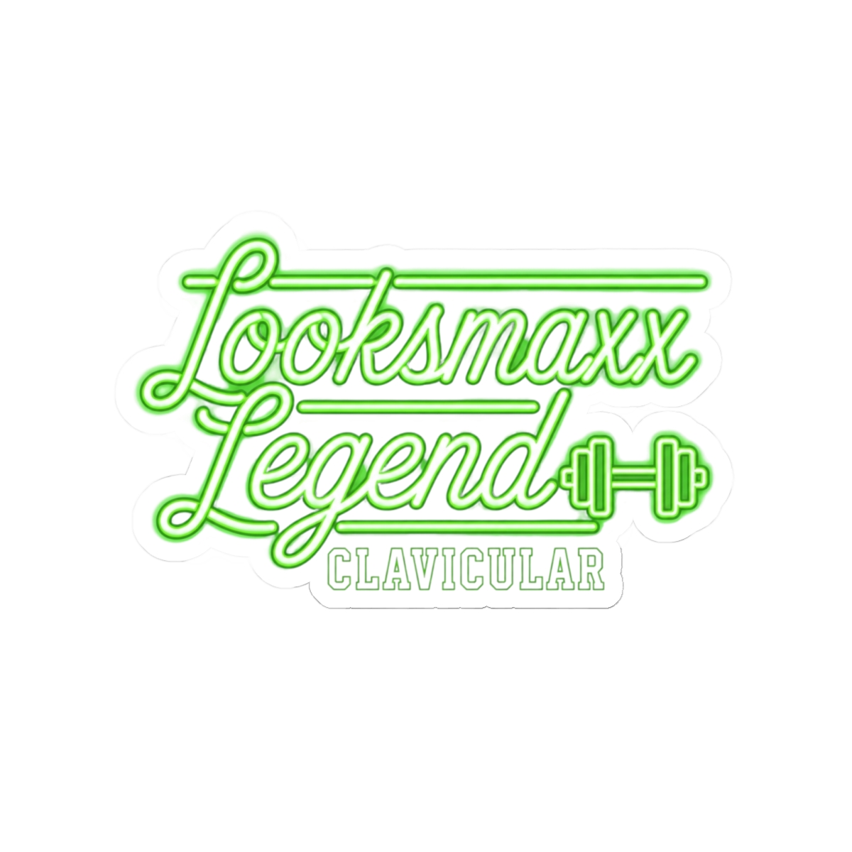 Clavicular "Looksmaxx Legend" Sticker